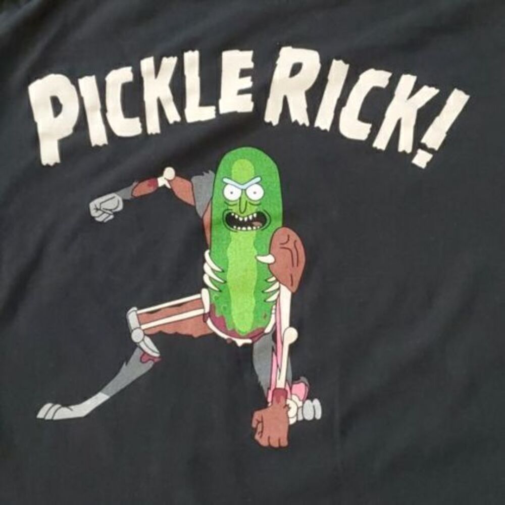Rick and Morty Pickle Cartoon Network Adult‎ Swim Mens Medium T-Shirt - Picture 3 of 4
